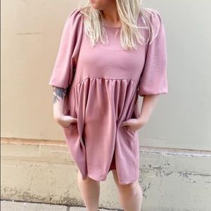 Mauve Flowy Dress